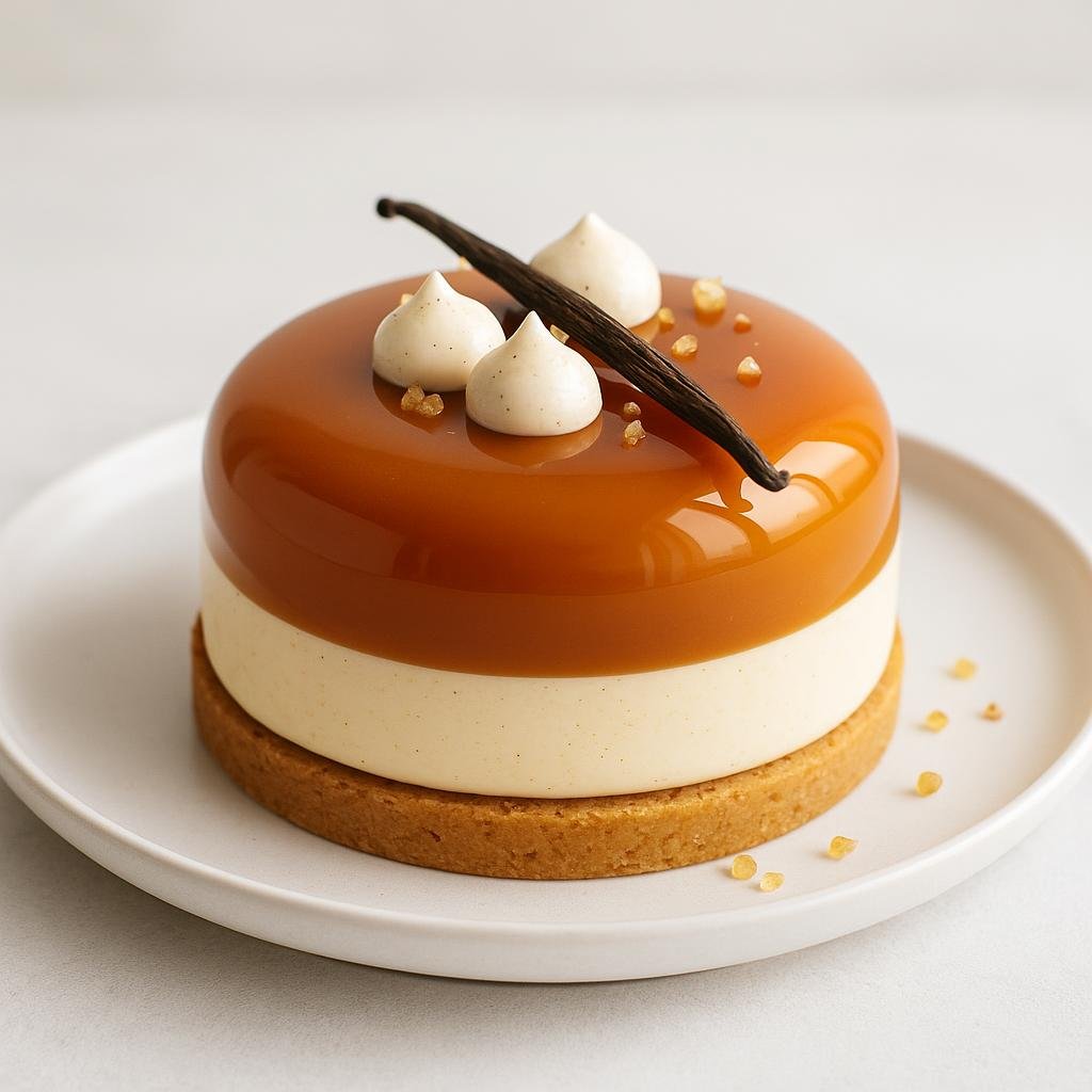 Entremet vanille caramel : recette gourmande