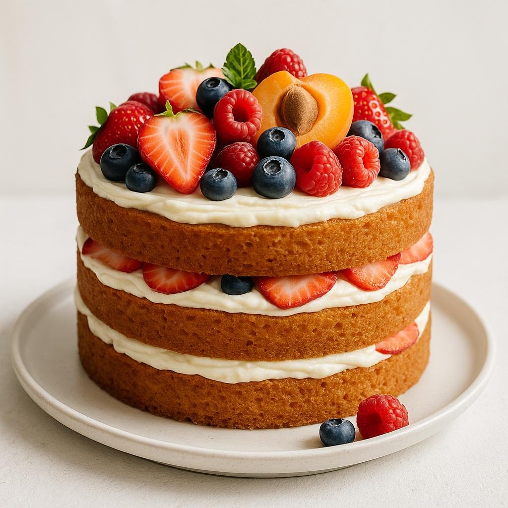 Layer cake fruit : recette maison facile et gourmande