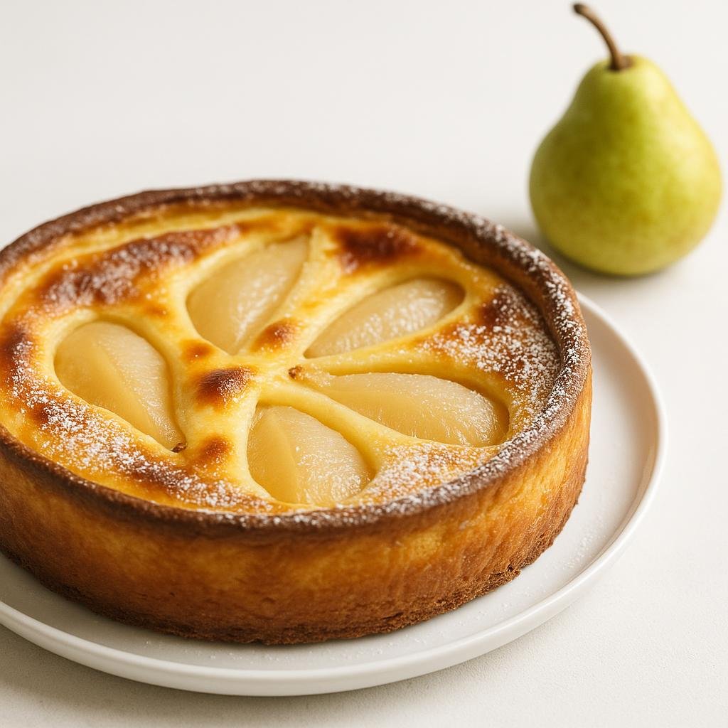 Flan aux poires : la recette signature de Sophie Lantrel
