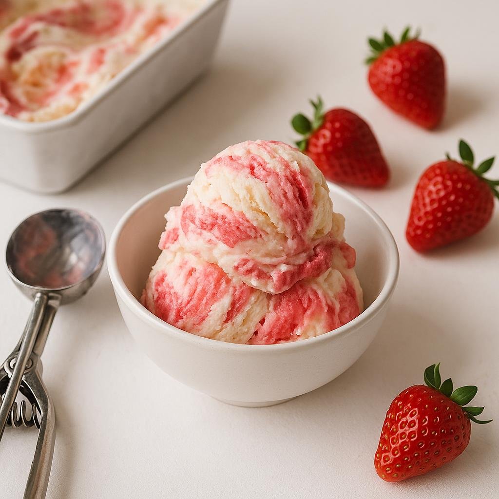Glace vanille fraise maison : recette facile et gourmande